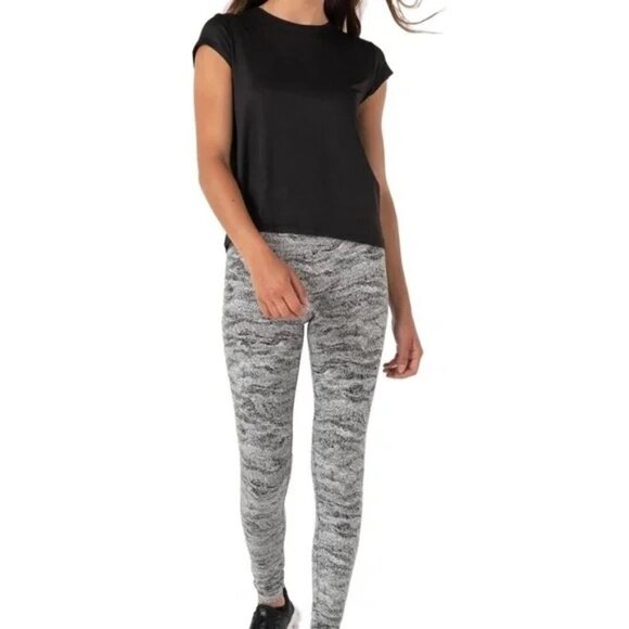 Kyodan leggings brushed grey speckle size small - Picture 2 of 12